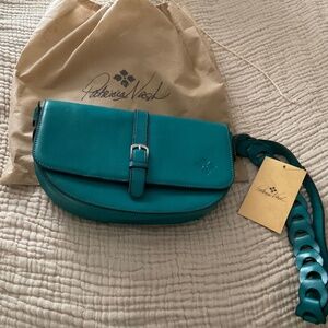 Patricia Nash Turquoise Leather Handbag